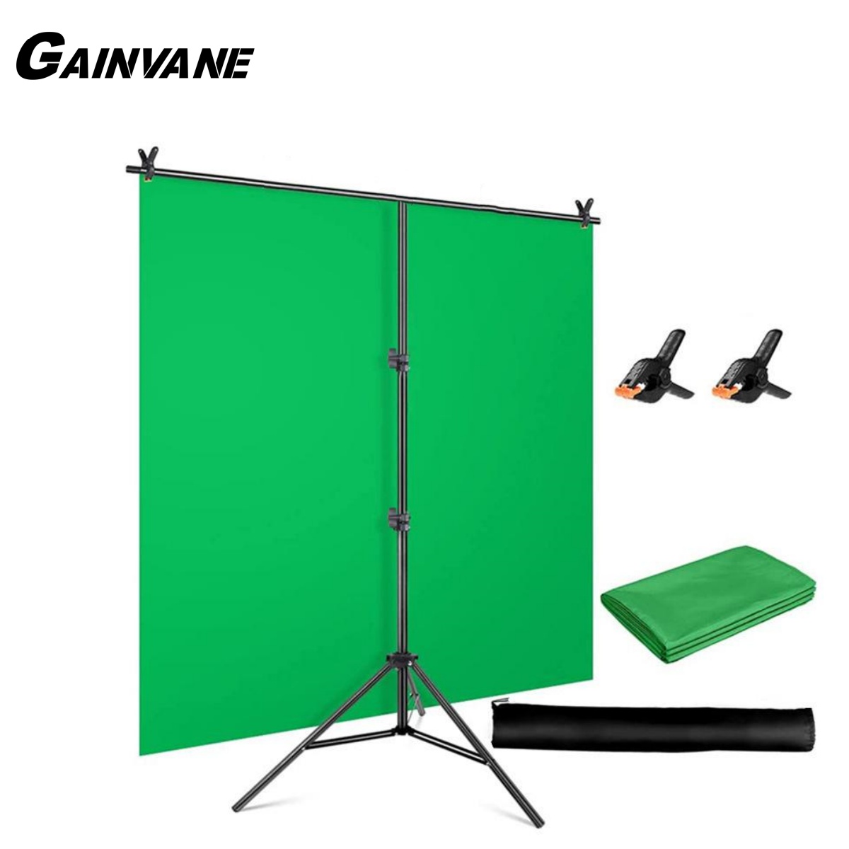 Green Screen Collapsible - Kit supporto per fondale a forma