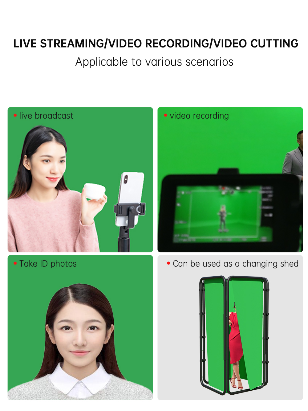 Supporto per sfondo fotografic - Green Screen Collapsible recensione e prezzo